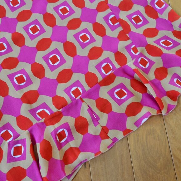Marni Geometric Printed Silk Dress Pink NWT Size 40 US XS/S - Picture 7 of 12
